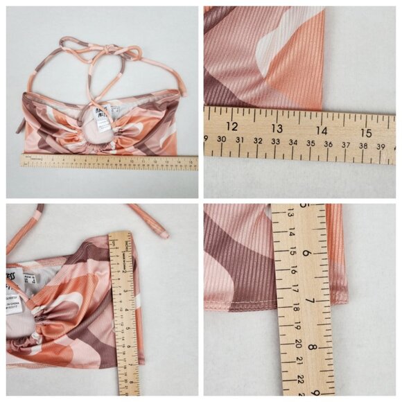 Princess Polly Latiana 70s Crop Top Size 6 Groovy Multi - Picture 5 of 5